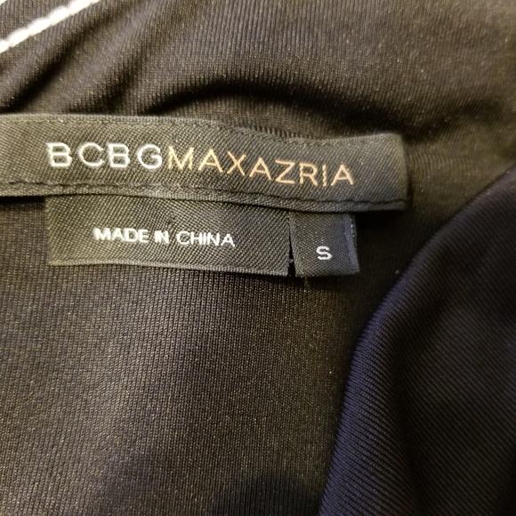 BCBGMaxAzria SZ Small Black V-Neck Keyhole - Picture 7 of 8